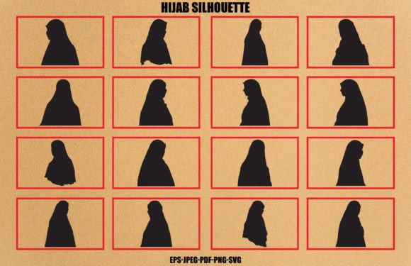 Download Muslim Hijab Girl Silhouette Bundle - Girl Collection