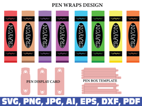 Download Crayon Glitter Pen Wraps, Teacher - Premium Resources
