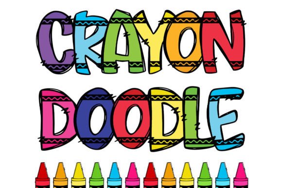 Download Back to School Crayon Alphabet Doodle - Premium Resources