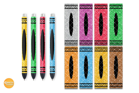 Download Pen Wrap Crayon Glitter Bundle - Premium Resources